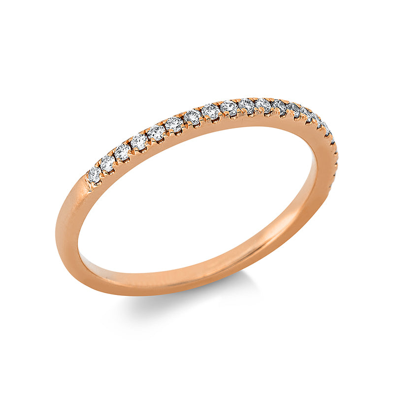 Ring 18 kt RG, 21 Brill. 0,17 ct, TW-si