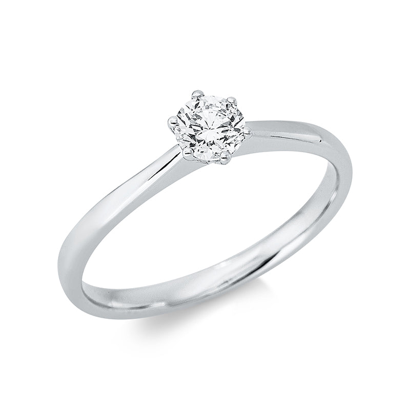 Ring 18 kt WG, 1 Brill. 0,29 ct, TW-si