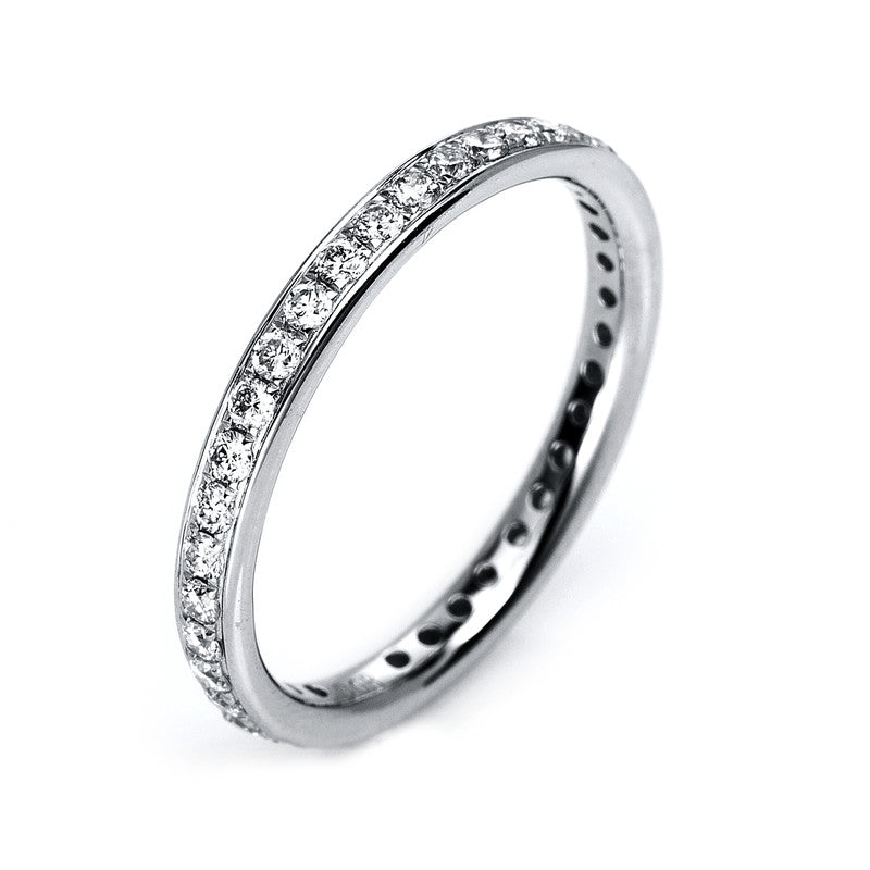 Ring 18 kt WG, 37 Brill. 0,54 ct, TW-si