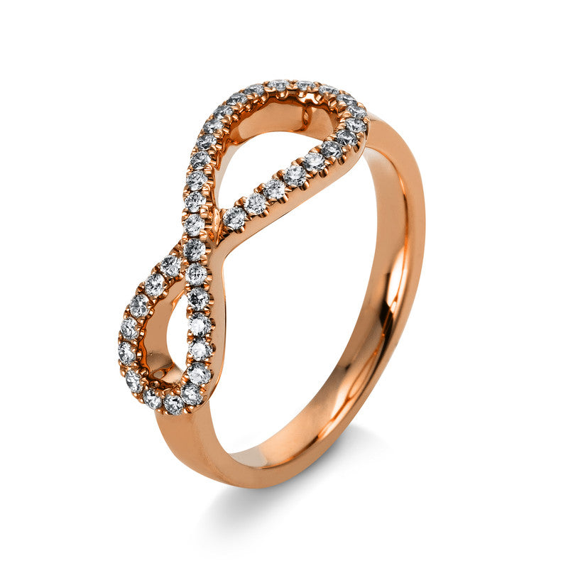 Ring 14 kt RG, 37 Brill. 0,25 ct, TW-si