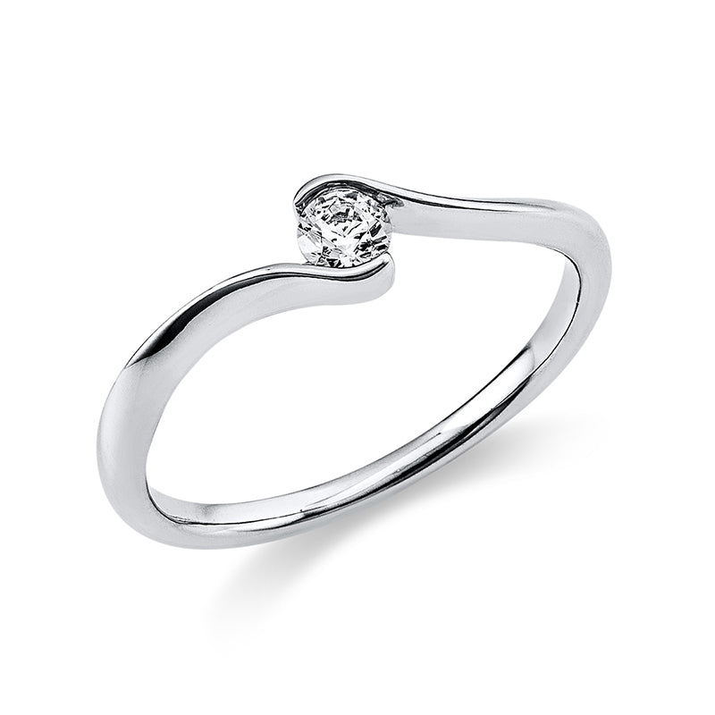 Ring 950 Pt Platin, 1 Brill. 0,15 ct, TW-si