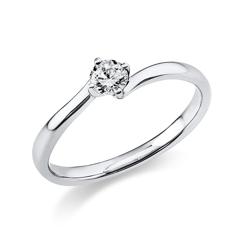 Ring 950 Pt Platin, 1 Brill. 0,20 ct, TW-si