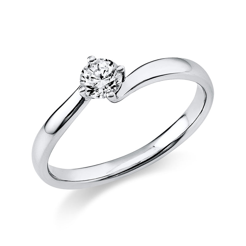 Ring 950 Pt Platin, 1 Brill. 0,25 ct, TW-si