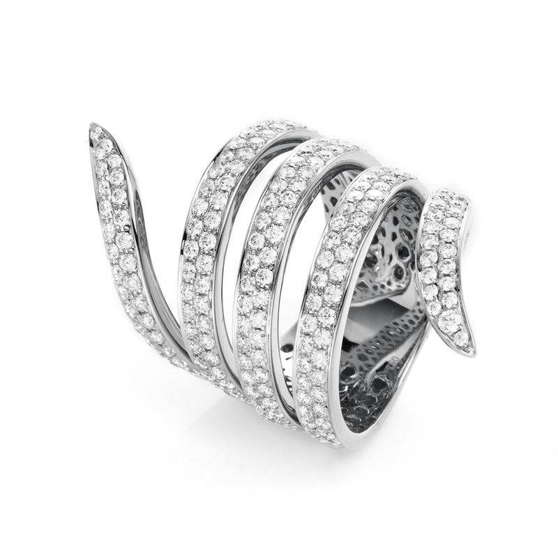 Ring 18 kt WG, 192 Brill. 2,03 ct, TW-vsi