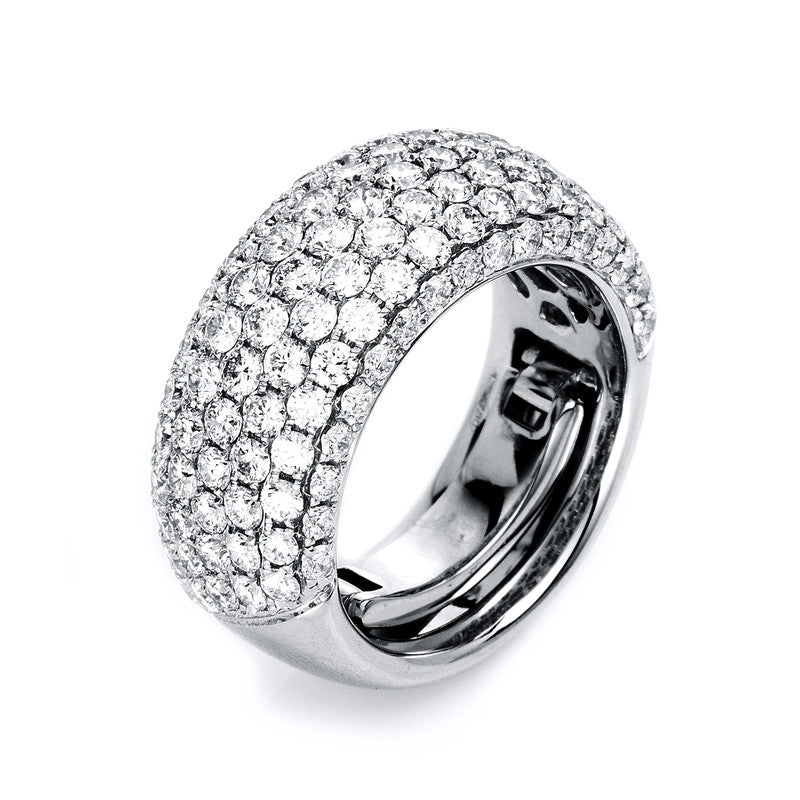 Ring 18 kt WG, 119 Brill. 2,91 ct, TW-si
