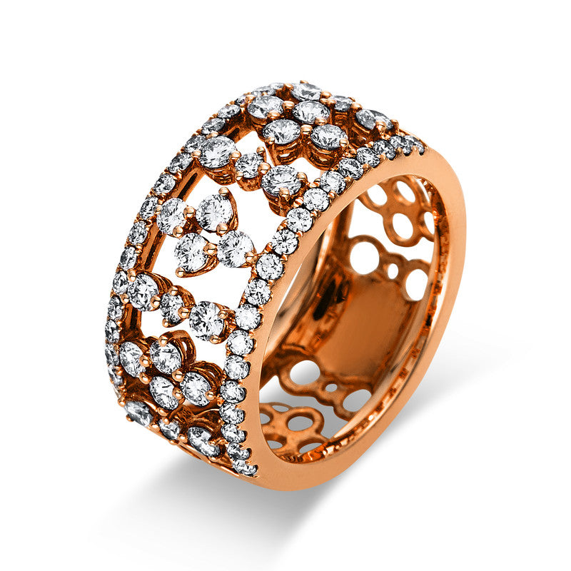 Ring 18 kt RG, 62 Brill. 1,25 ct, TW-vsi