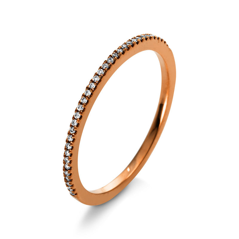 Ring 18 kt RG, 35 Brill. 0,08 ct, TW-si