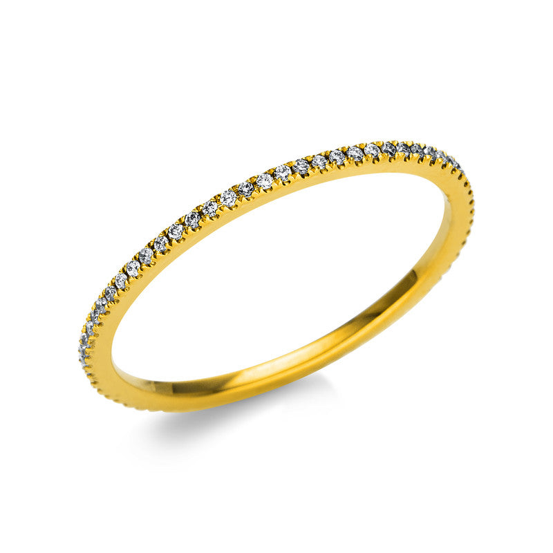 Ring 18 kt GG, 66 Brill. 0,14 ct, TW-si