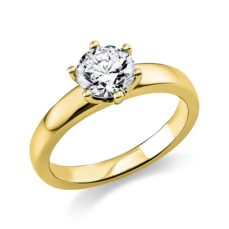 Ring 18 kt GG, GIA6392247782, 1 Brill. 1,01 ct, TW-si