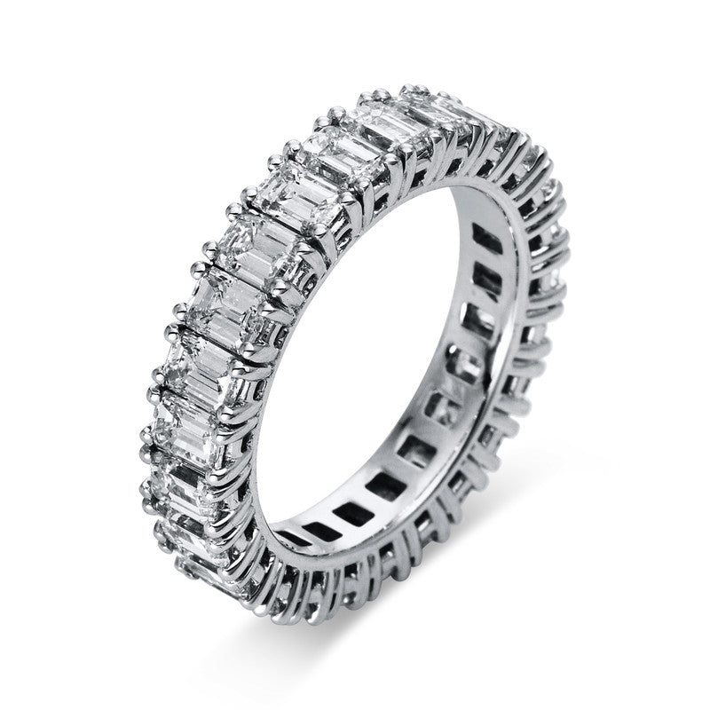 Ring 18 kt WG, 26 Sm.schliff 4,78 ct, TW-si