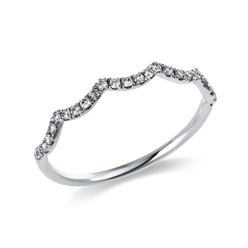 Ring 18 kt WG, 26 Brill. 0,17 ct, TW-si