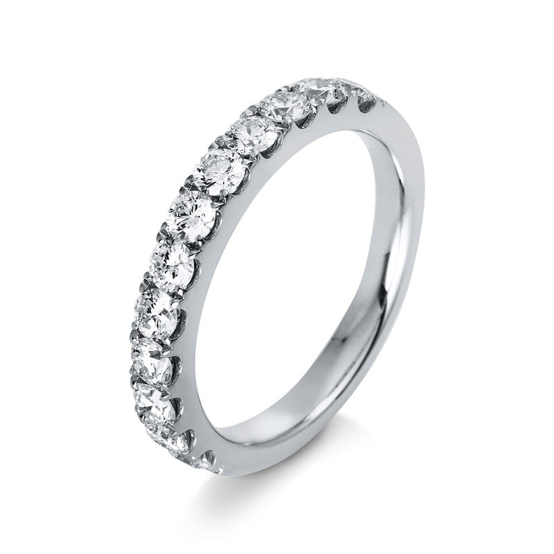 Ring 18 kt WG, 12 Brill. 1,10 ct, TW-si
