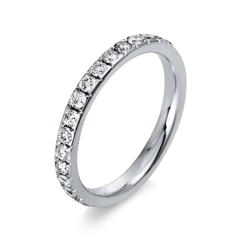 Ring 14 kt WG, 30 Brill. 0,92 ct, TW-si