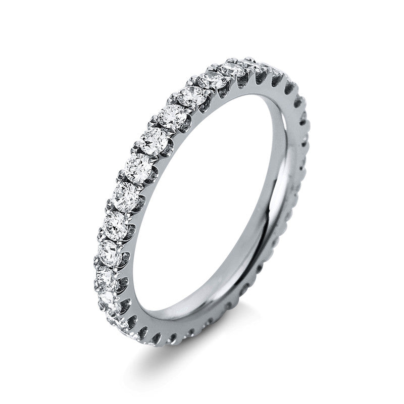Ring 14 kt WG, 30 Brill. 1,01 ct, TW-si