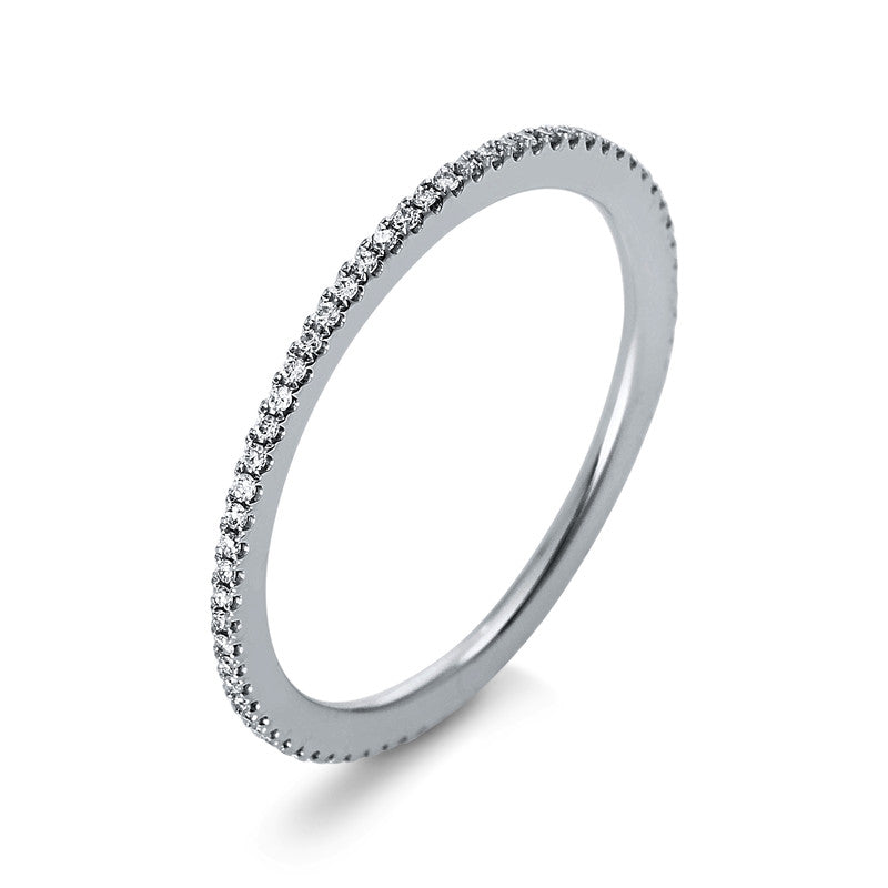 Ring 18 kt WG, 68 Brill. 0,13 ct, TW-si