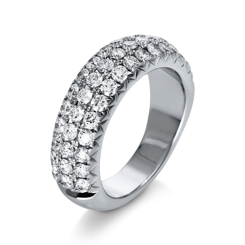Ring 18 kt WG, 45 Brill. 1,50 ct, TW-si
