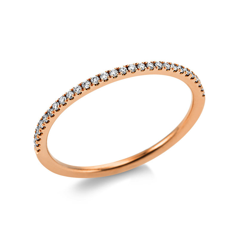 Ring 18 kt RG, 29 Brill. 0,11 ct, TW-si
