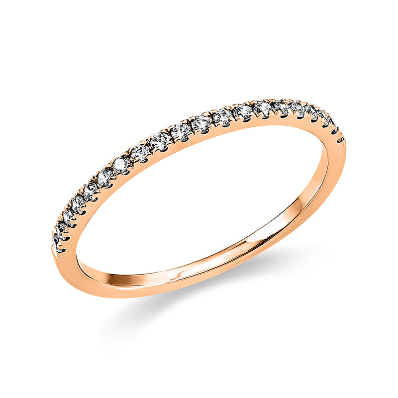 Ring 18 kt RG, 20 Brill. 0,15 ct, TW-si