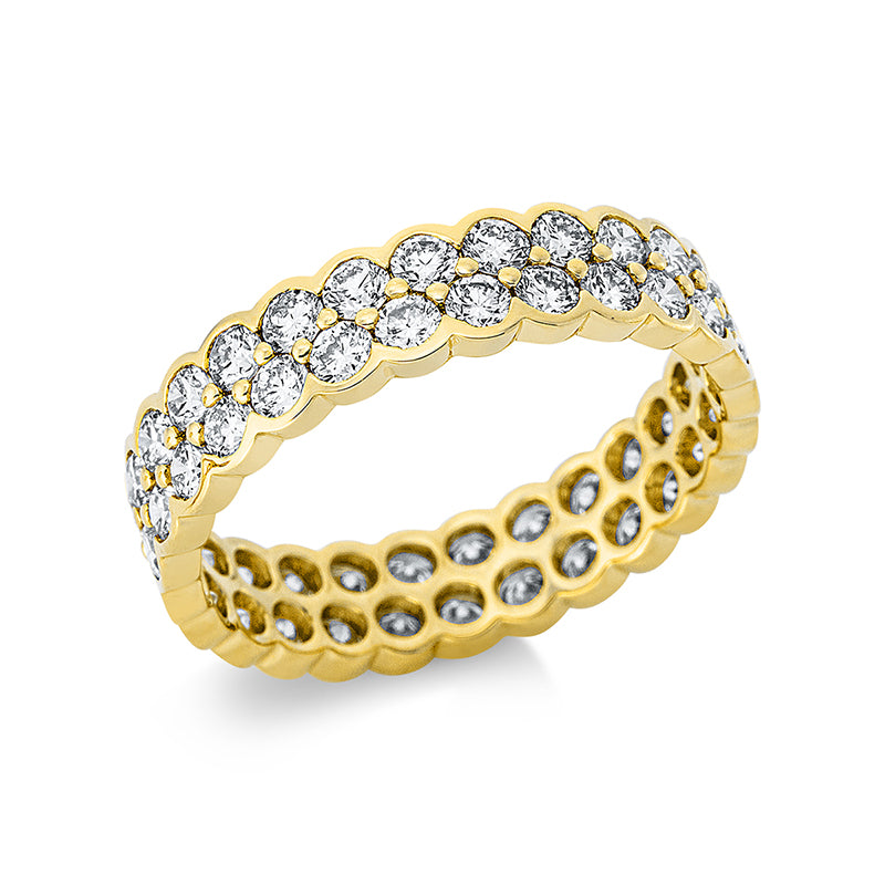 Ring 18 kt GG, 54 Brill. 2,23 ct, TW-si