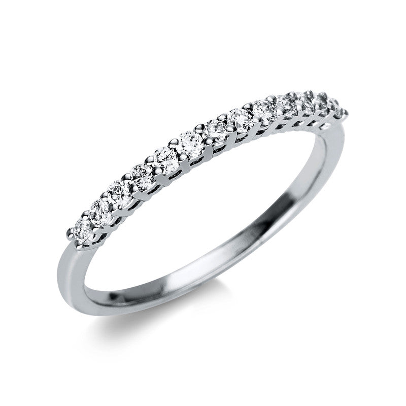 Ring 18 kt WG, 13 Brill. 0,25 ct, TW-si