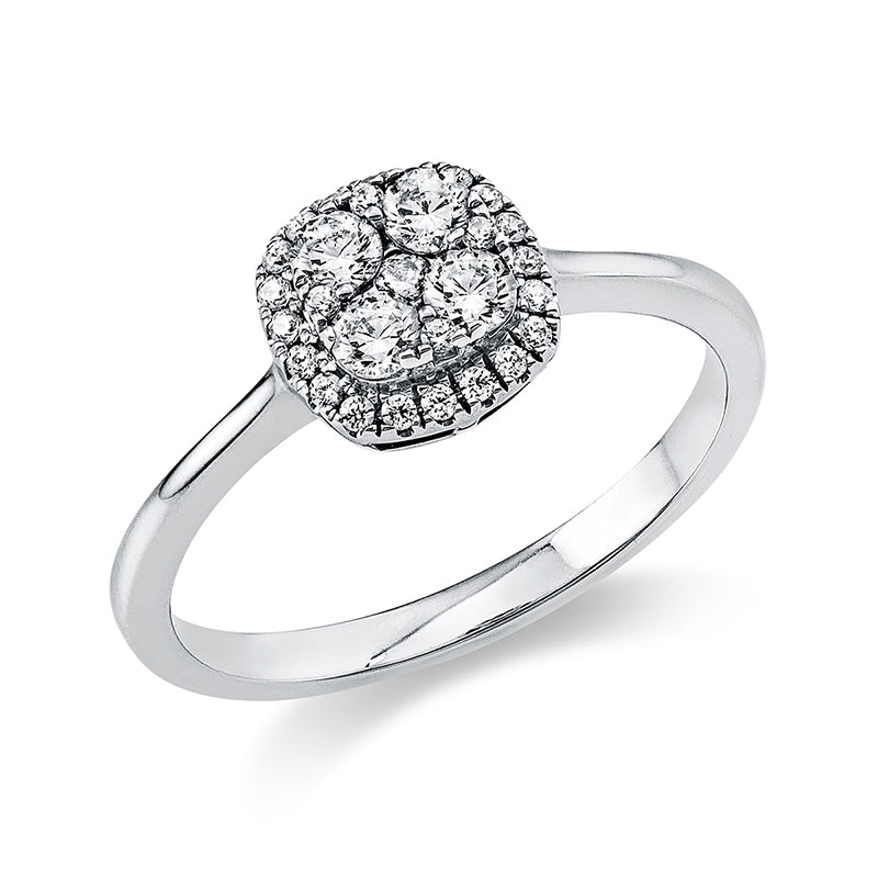 Ring 14 kt WG, 29 Brill. 0,39 ct, TW-si