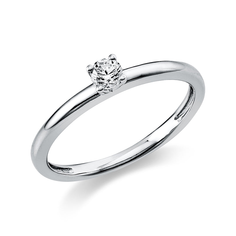 Ring 950 Pt Platin, 1 Brill. 0,15 ct, TW-si