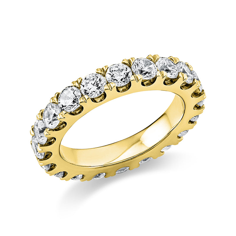 Ring 14 kt GG, 20 Brill. 2,91 ct, TW-si