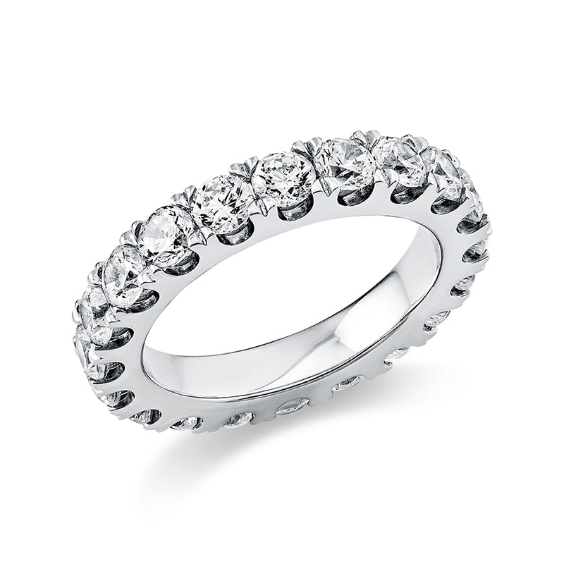 Ring 950 Pt Platin, 20 Brill. 2,91 ct, TW-si