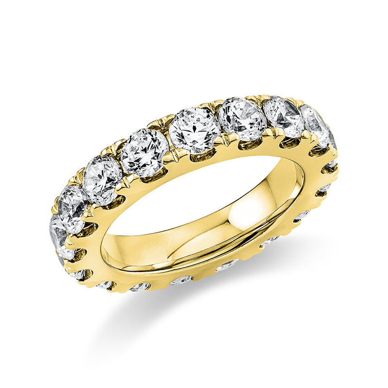 Ring 18 kt GG, 17 Brill. 3,96 ct, TW-si