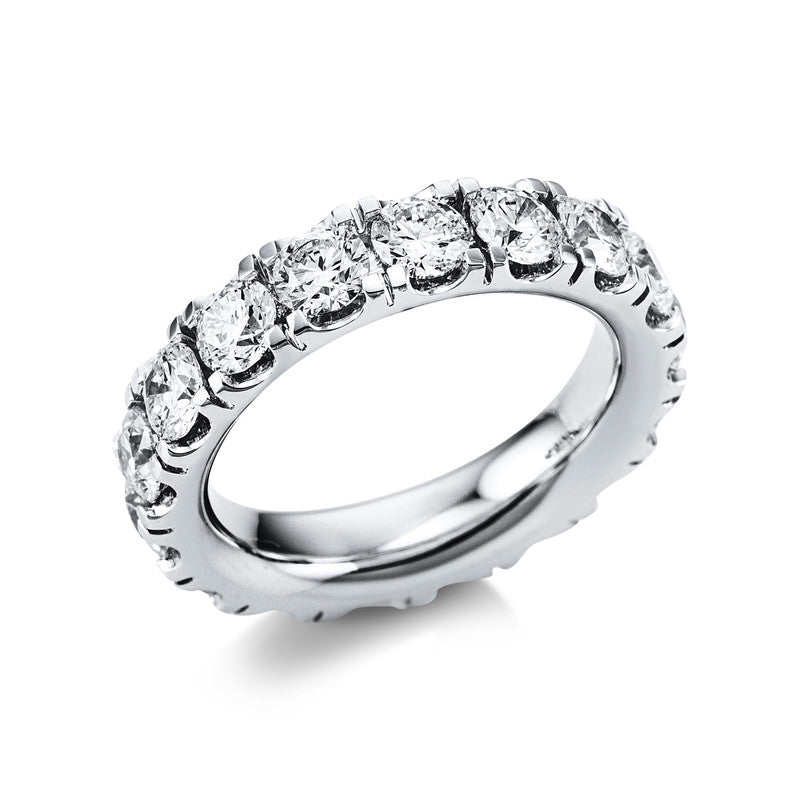 Ring 18 kt WG, 17 Brill. 3,96 ct, TW-si