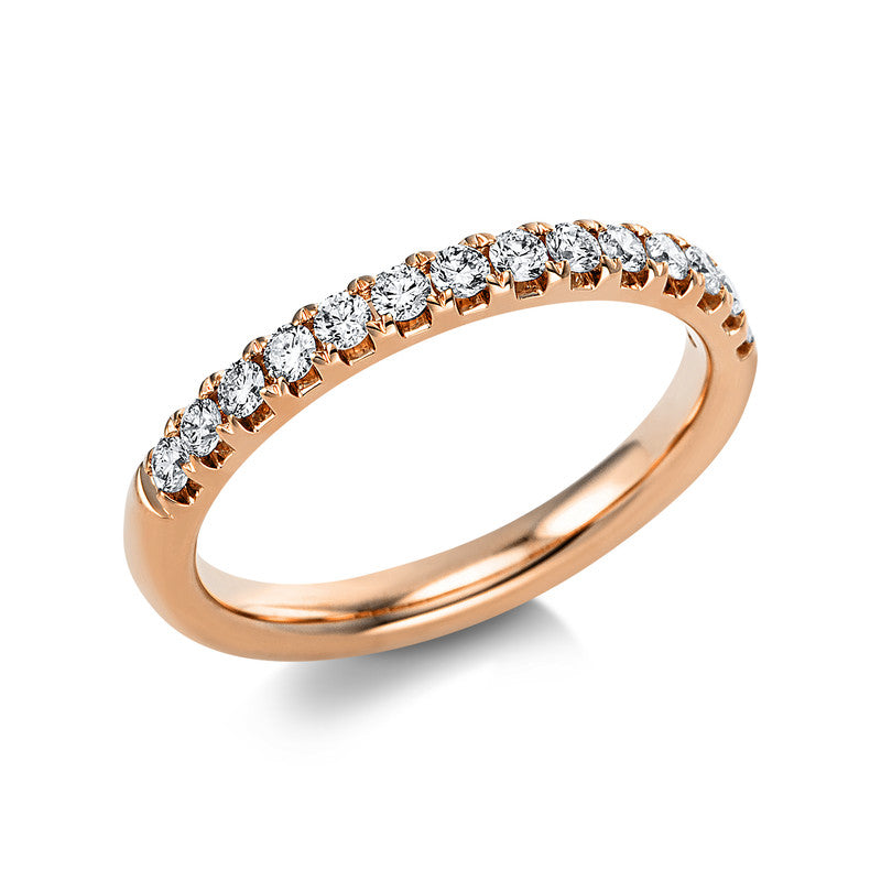 Ring 14 kt RG, 14 Brill. 0,35 ct, TW-si