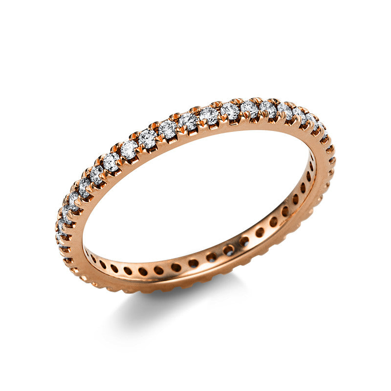 Ring 14 kt RG, 41 Brill. 0,41 ct, TW-si