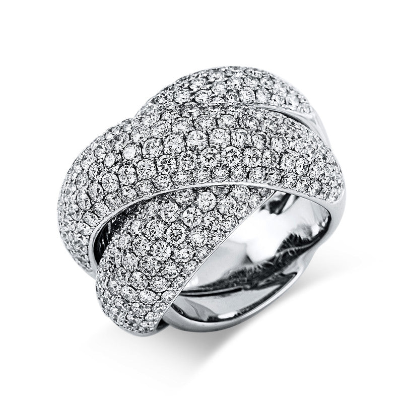 Ring 18 kt WG, 276 Brill. 6,63 ct, TW-vsi