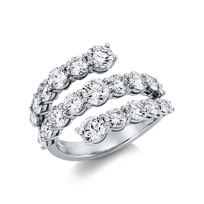 Ring 18 kt WG, 21 Brill. 3,32 ct, TW-si