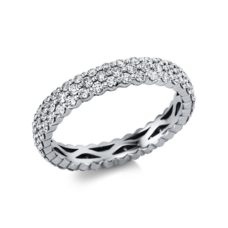 Ring 18 kt WG, 102 Brill. 1,16 ct, TW-si