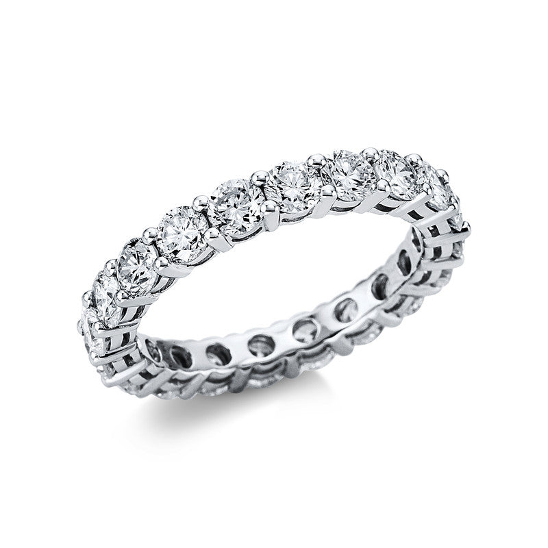 Ring 18 kt WG, 20 Oval 2,97 ct, TW-si