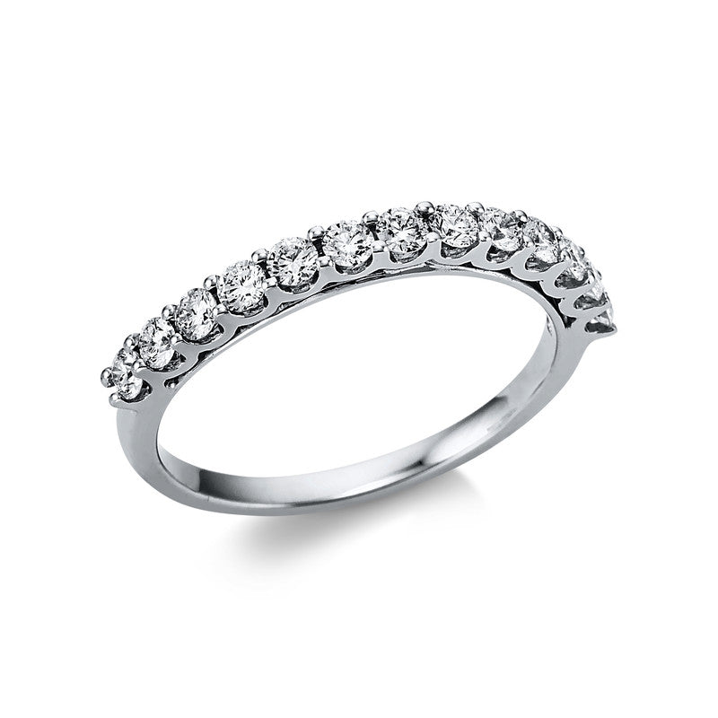 Ring 18 kt WG, 13 Brill. 0,50 ct, TW-vsi