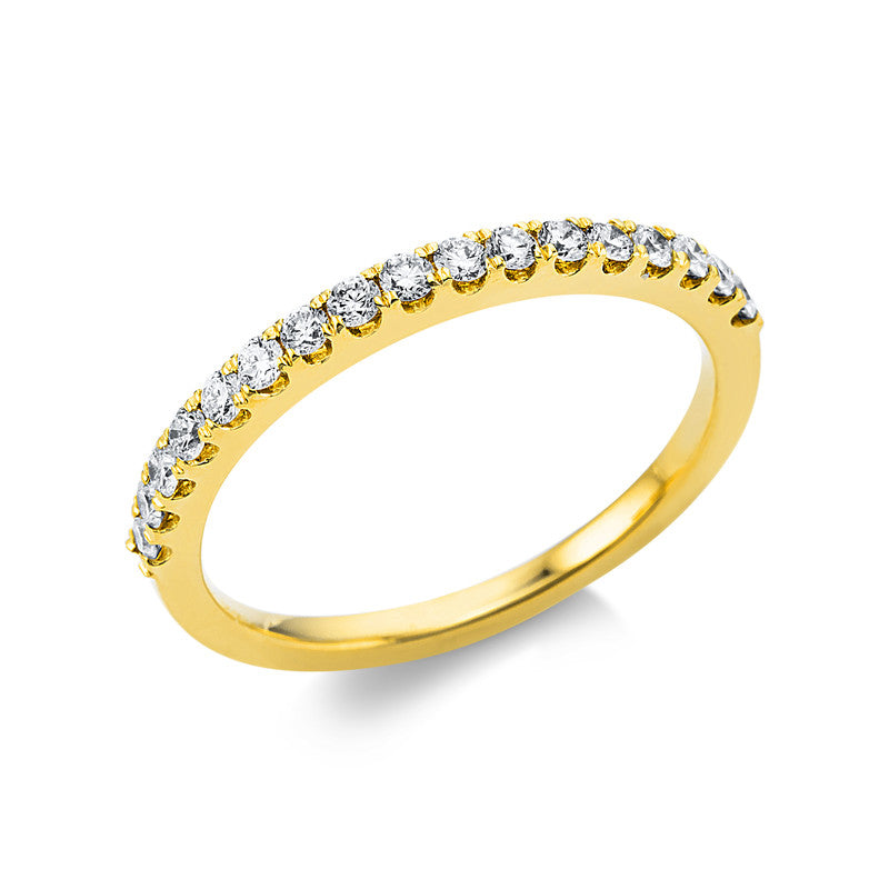 Ring 18 kt GG, 17 Brill. 0,33 ct, TW-si