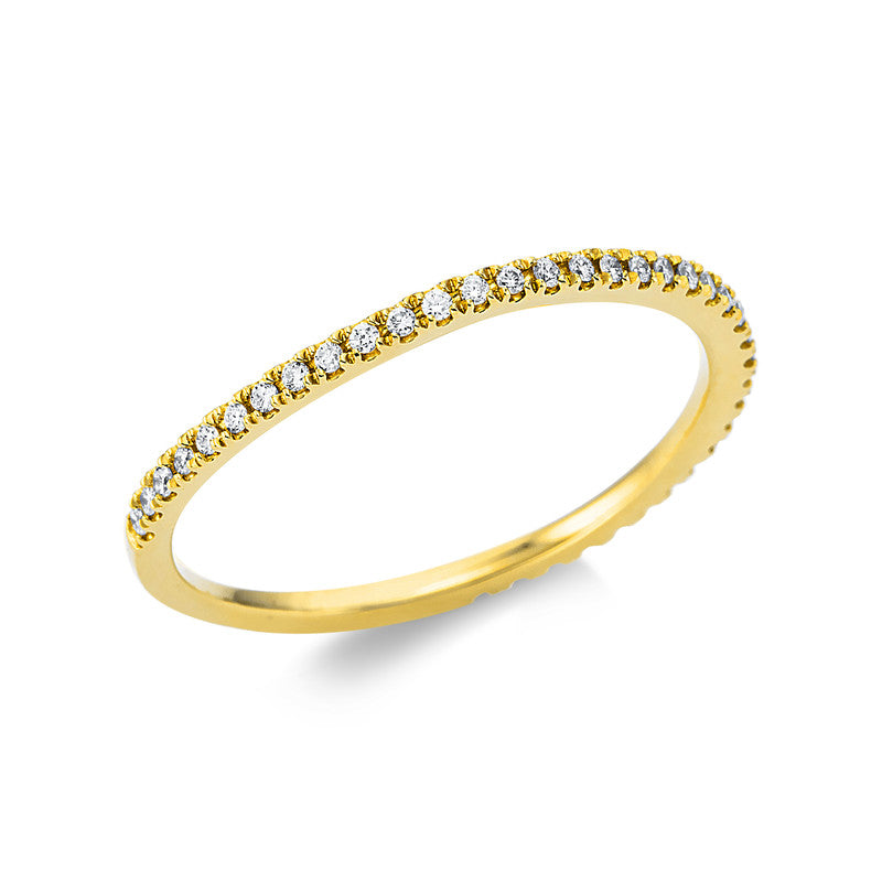 Ring 18 kt GG, 37 Brill. 0,15 ct, TW-si