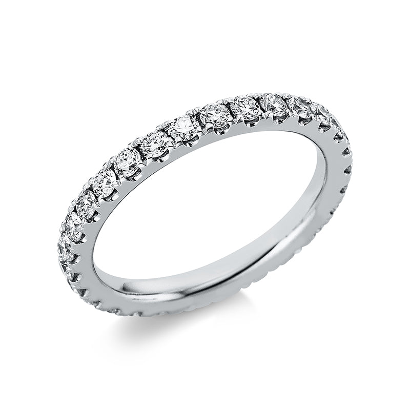 Ring 18 kt WG, 29 Brill. 0,90 ct, TW-si