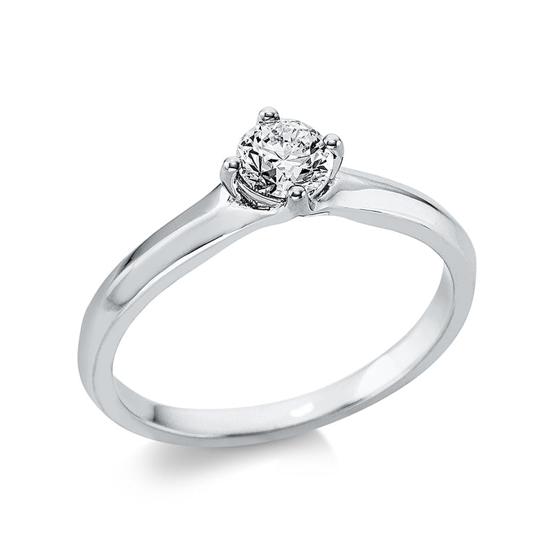 Ring 18 kt WG. GIA6405385281. 1 Brill. 0.40 ct. E-si. Weite:54