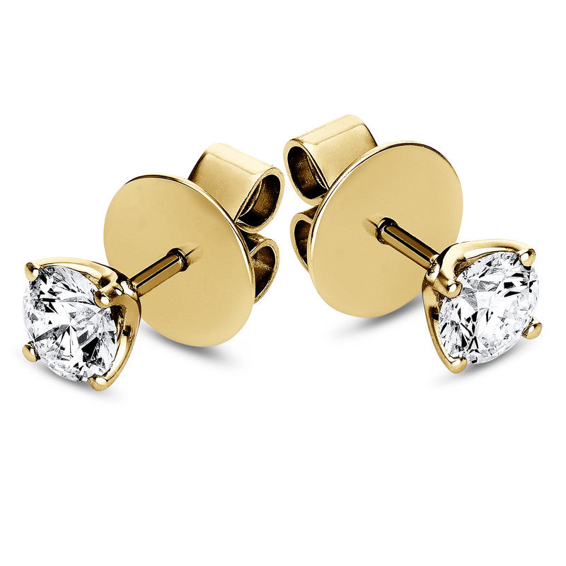 Ohrstecker 18 kt GG, GIA6392861586+GIA6391279713, 2 Brill. 1,01 ct, TW-si