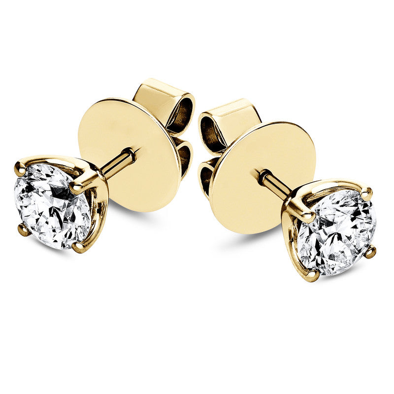 Ohrstecker 4er-Krappe 18 kt GG. GIA2386277293+GIA6381626862. 2 Brillanten 1.51 ct. TW-si