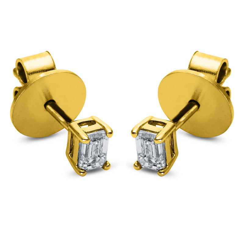 Ohrstecker 18 kt GG, 2 Sm.schliff 0,30 ct, TW-si