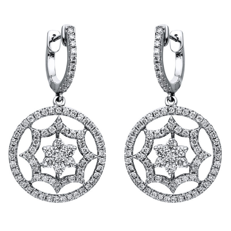 Ohrschmuck 18 kt WG, 1588 Brill. 1,39 ct, TW-vsi/si