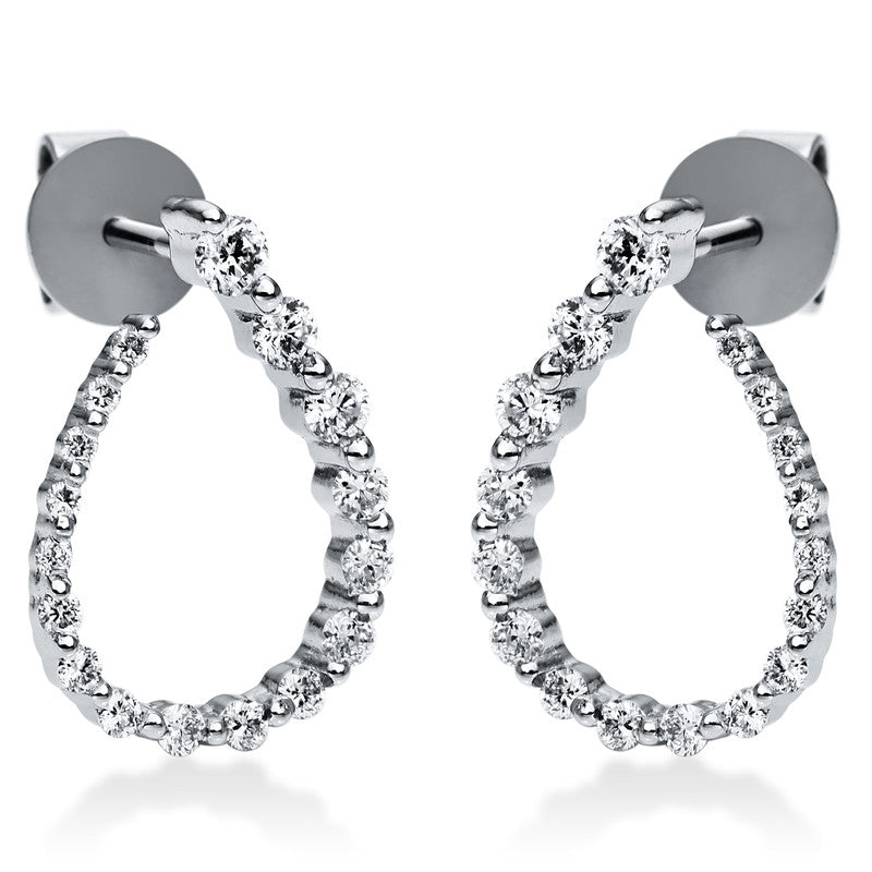 Ohrschmuck 18 kt WG. 34 Brillanten 0.44 ct. TW-si