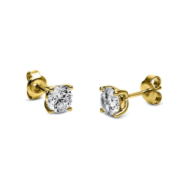 Ohrstecker 4er-Krappe 18 kt GG. GIA6415852828+GIA1447118315. 2 Brillanten 1.40 ct. TW-si
