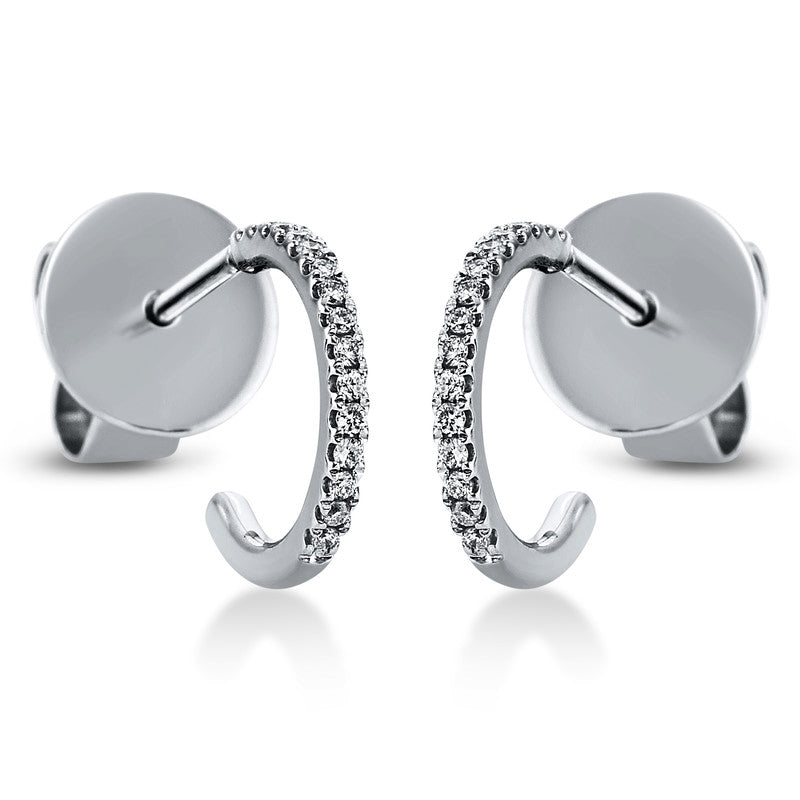 Creolen 18 kt WG, 30 Brill. 0,07 ct, TW-si
