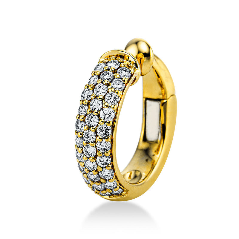 Ohrschmuck 18 kt GG, Ohrmanschette, 31 Brill. 0,29 ct, TW-si