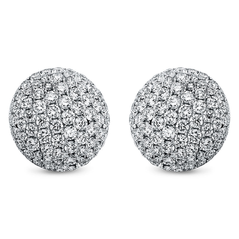 Ohrstecker 18 kt WG, 158 Brill. 2,17 ct, TW-vsi